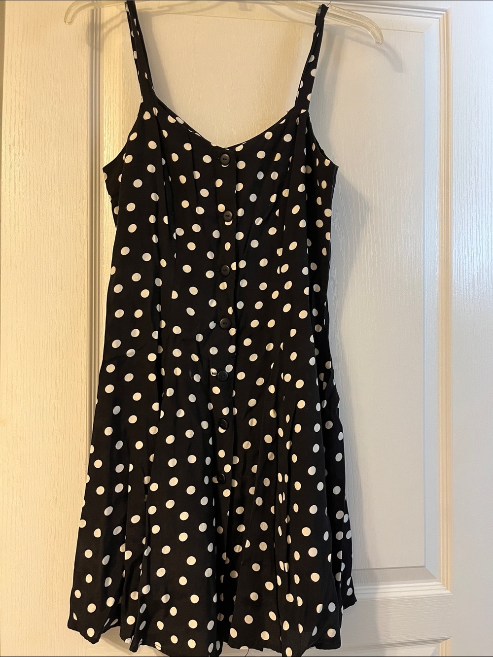 The Limited Black and White Polka Dot Mini Dress